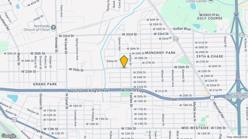 1842 W 26th St Map and Location Details
