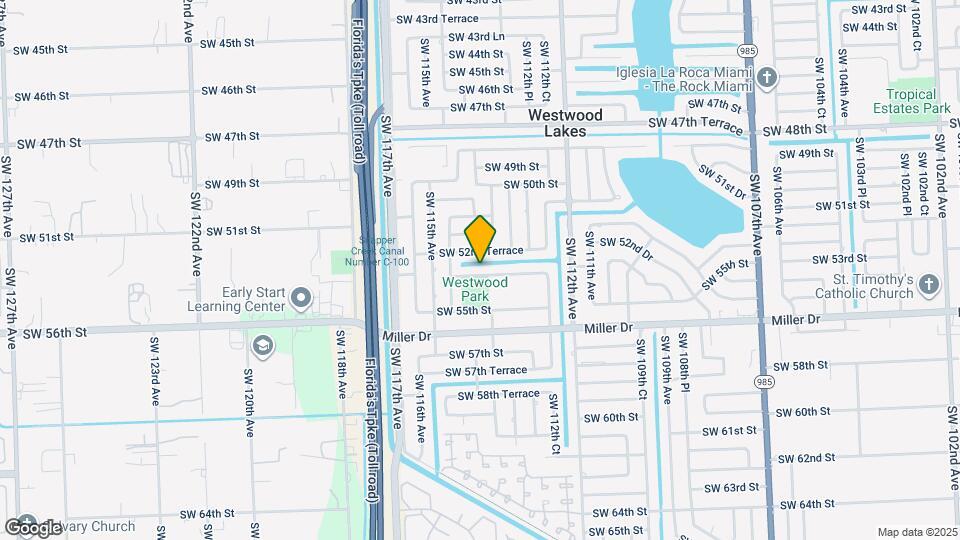 11401 SW 53rd Terrace Map and Location Details