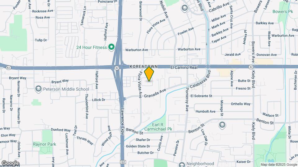 3608 Flora Vista Ave Map and Location Details