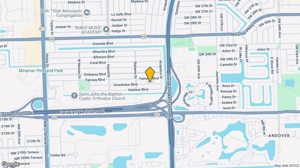 7225 Grandview Blvd Map and Location Details