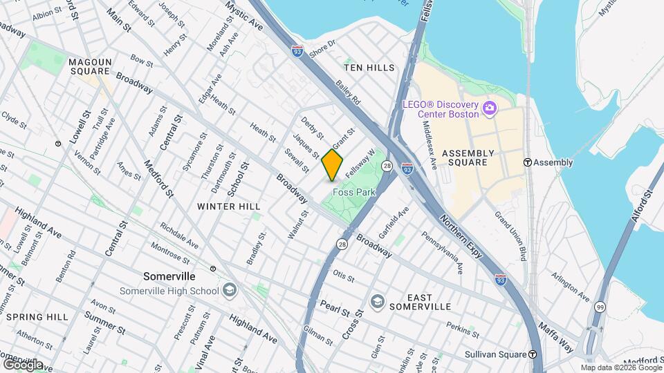 24 Fellsway W, Unit 2B Mapa y Detalles de la Ubicación