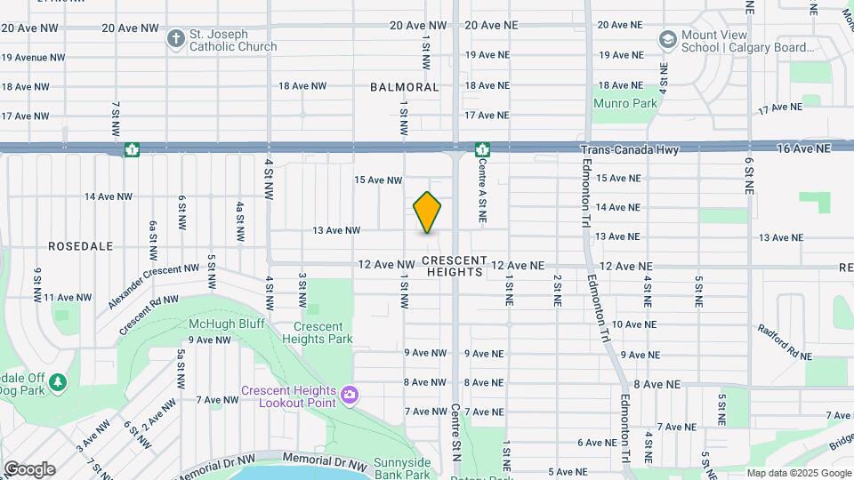 121 13 Av NW Map and Location Details