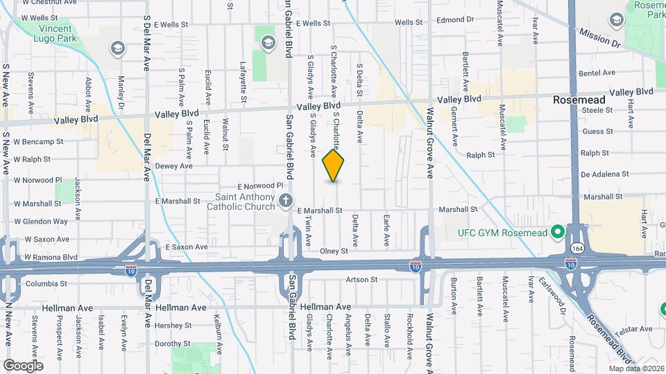 3749 N Charlotte Ave Map and Location Details