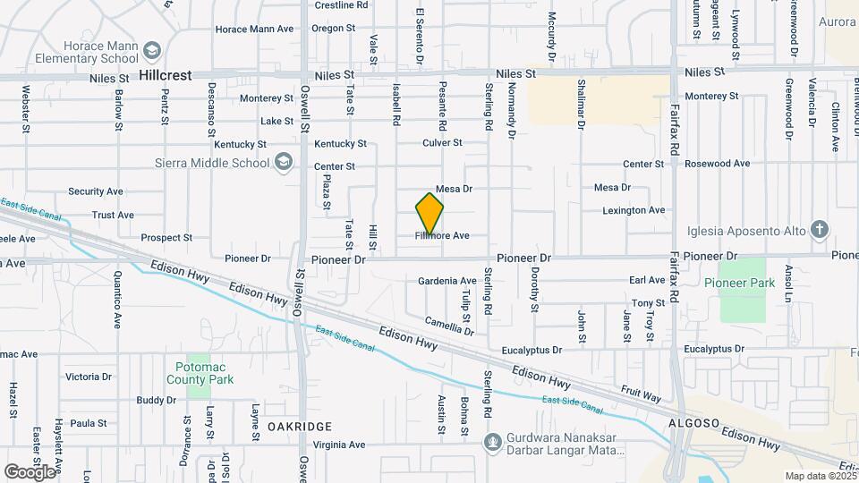 3321 Fillmore Ave Map and Location Details