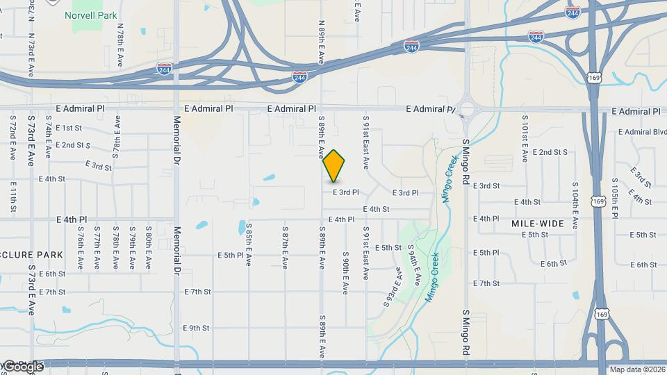 8915 E 3rd Pl Map and Location Details