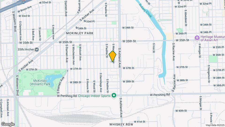 3642 S Marshfield Ave Mapa y Detalles de la Ubicación