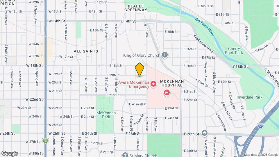 707 E 19th St, Unit 707 E. 19th Street Mapa y Detalles de la Ubicación