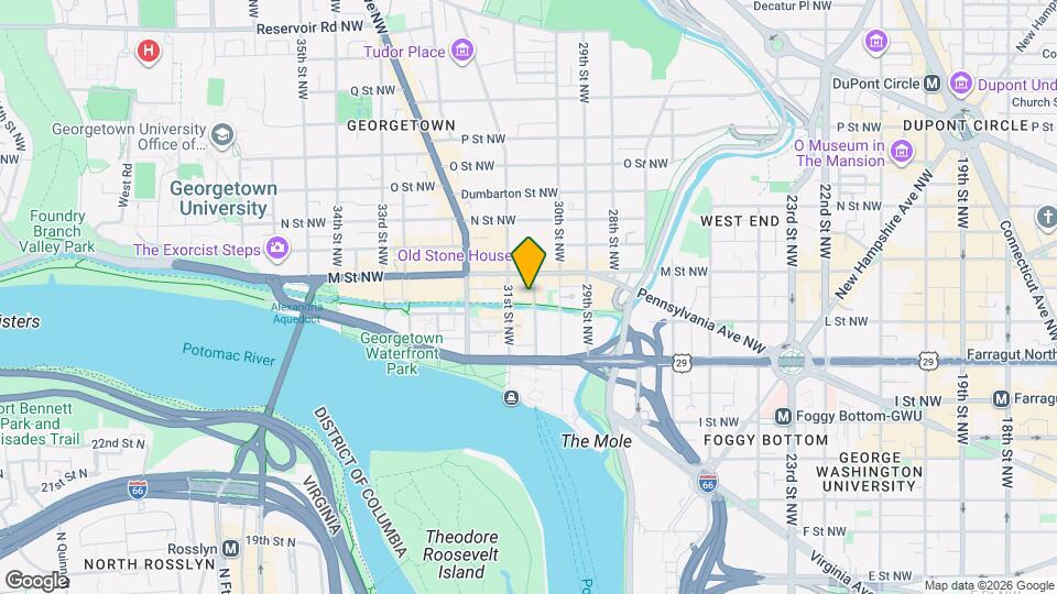 1070 Thomas Jefferson St NW Mapa y Detalles de la Ubicación