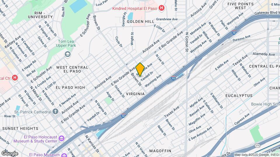 1309 Yandell Dr Mapa y Detalles de la Ubicación