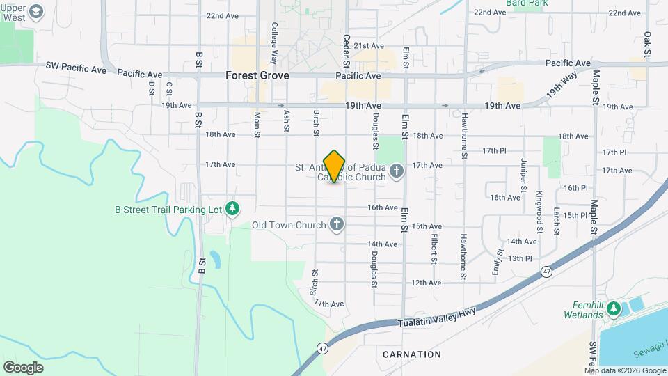 1628 Cedar St Map and Location Details
