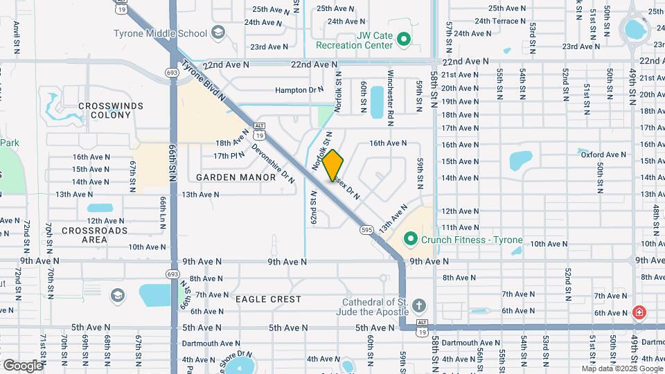 1309 Tyrone Blvd N Map and Location Details