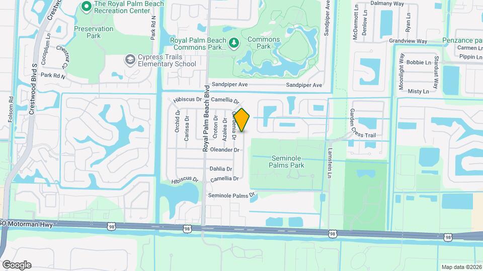 849 Camellia Dr Map and Location Details