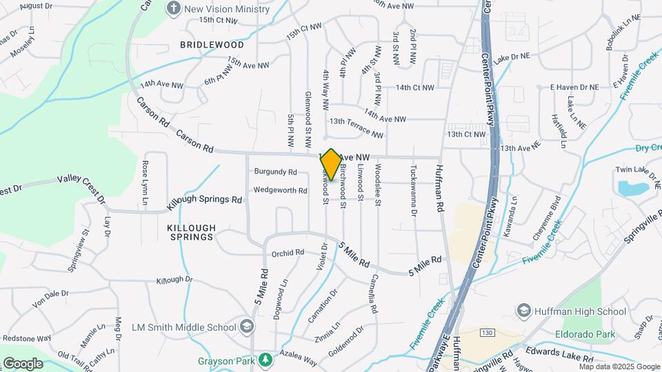 1213 Oakwood St Map and Location Details