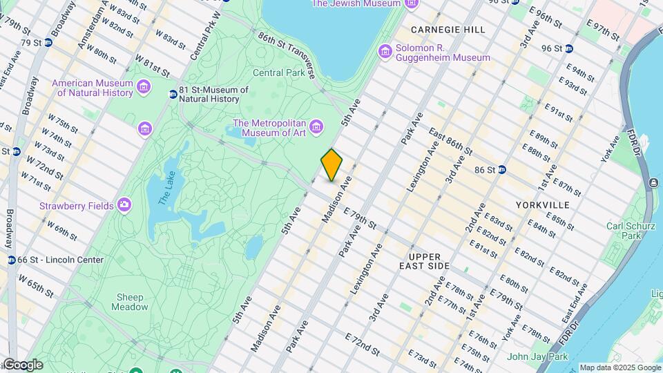 18 E 80th St Mapa y Detalles de la Ubicación