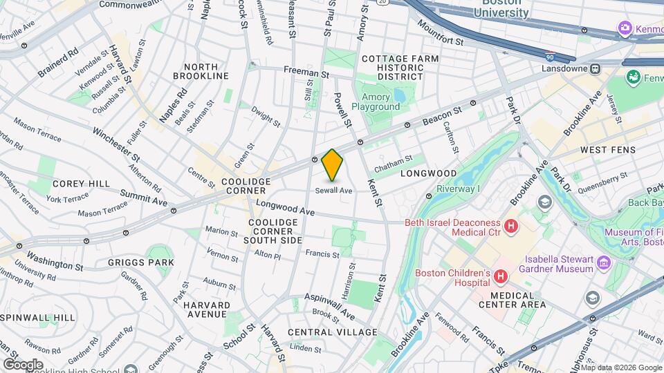 116 Sewall Ave Map and Location Details