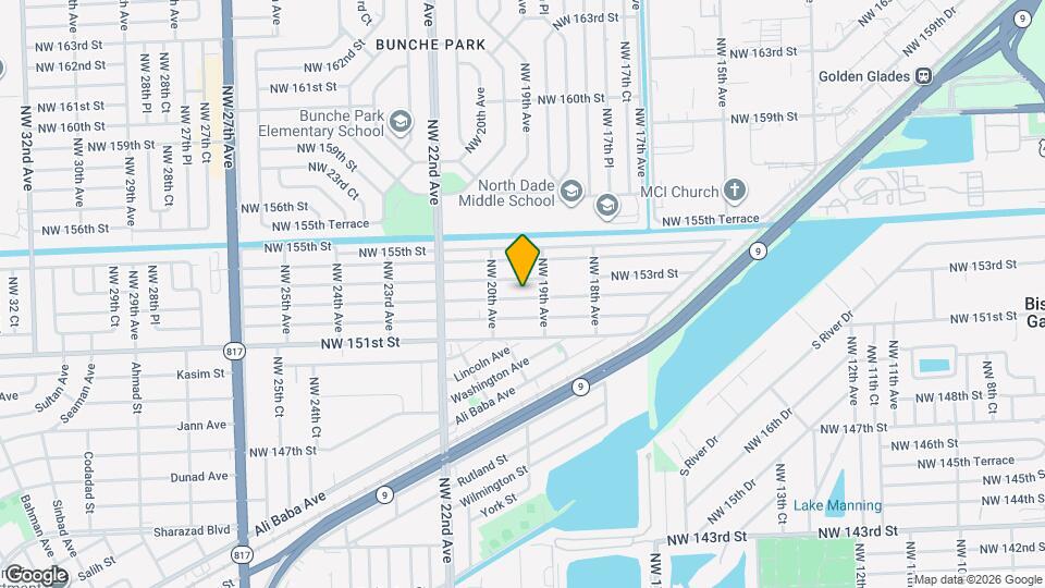 1941 NW 152nd Terrace Map and Location Details