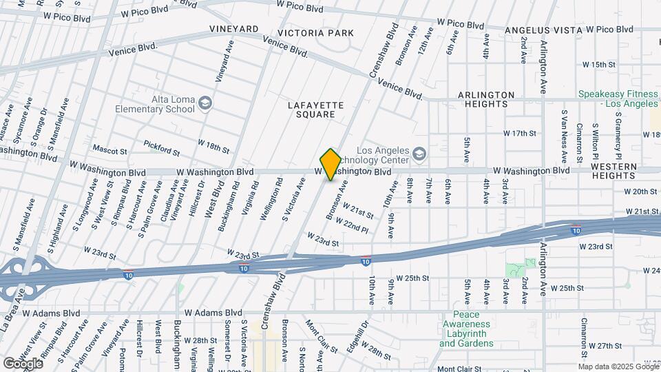 1922 Crenshaw Blvd Mapa y Detalles de la Ubicación