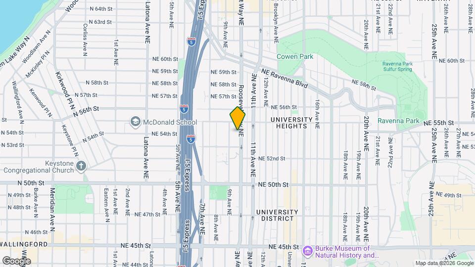 5325 Roosevelt Way NE Map and Location Details