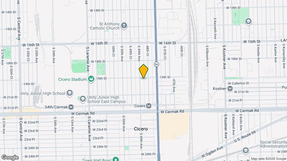 1903 S 49th Ave, Unit 1st Floor Map and Location Details