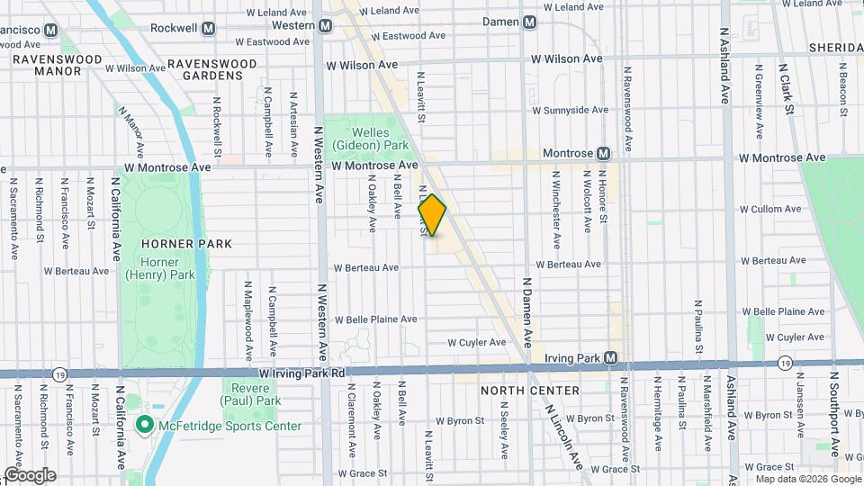 4229 N Leavitt St Mapa y Detalles de la Ubicación