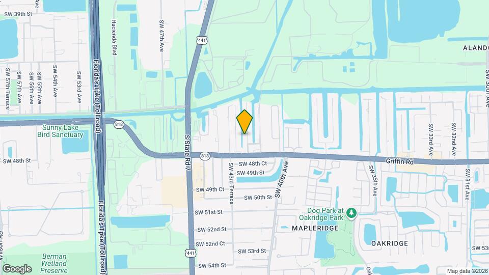 4711 SW 42nd Terrace Map and Location Details