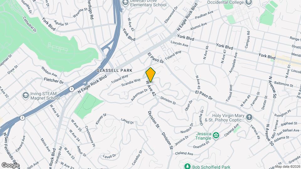 4141 Verdugo View Dr Map and Location Details