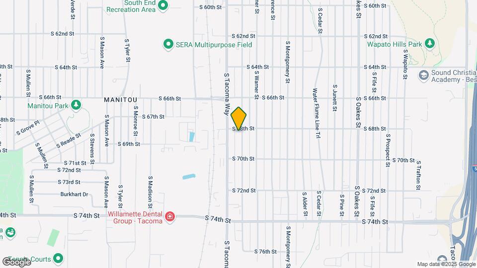 6808 S Puget Sound Ave Map and Location Details