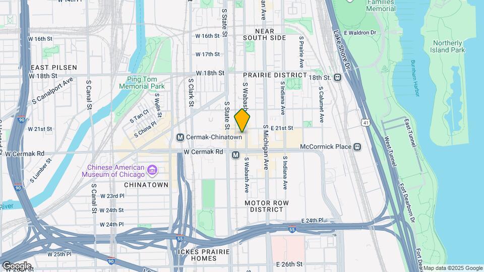2110 S Wabash Ave, Unit 1713 Map and Location Details