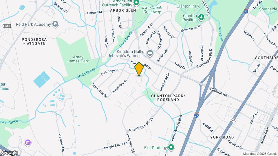 3545 Crestridge Dr Map and Location Details