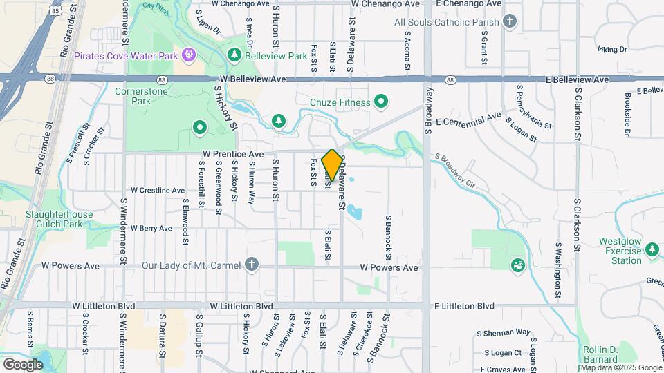 5390 S Elati St Map and Location Details