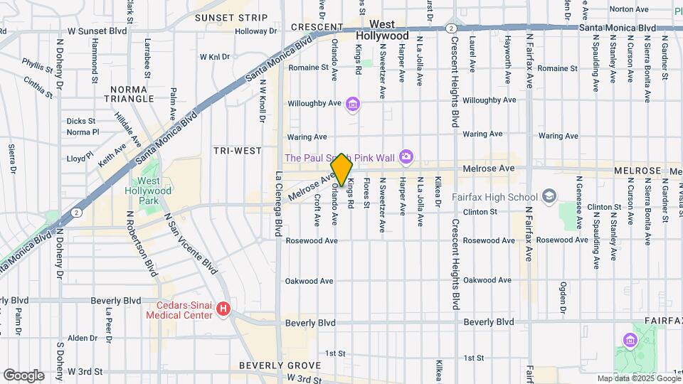 618 N Orlando Ave Map and Location Details