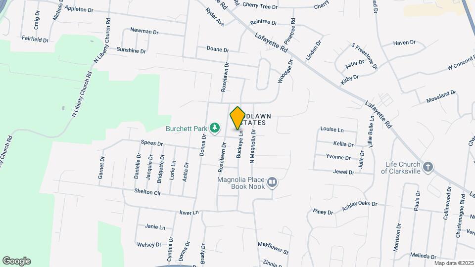 412 Buckeye Ln Map and Location Details