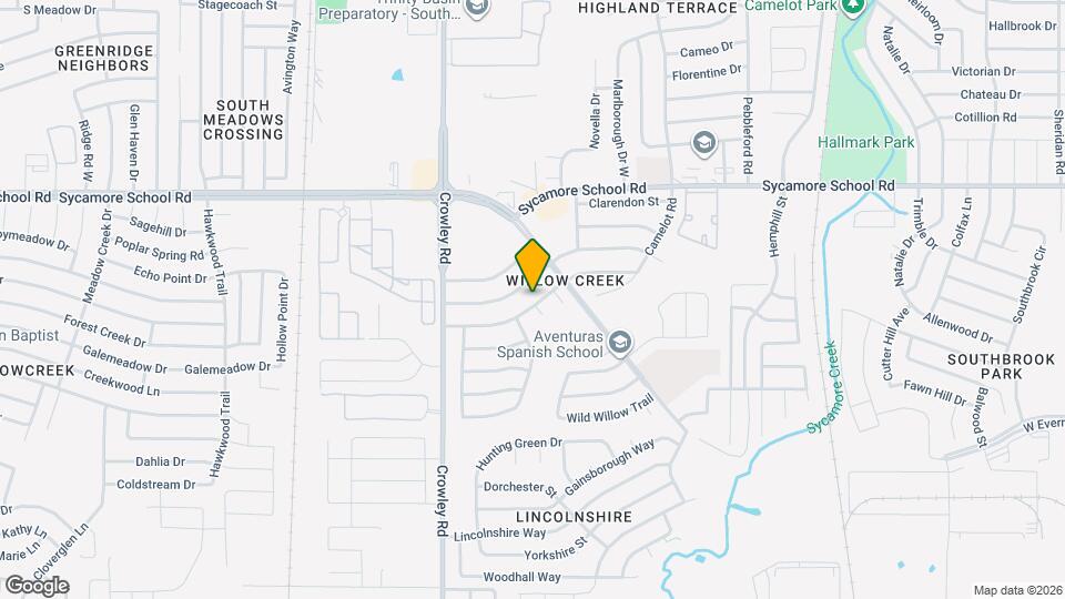 1800 Willow Vale Dr Map and Location Details