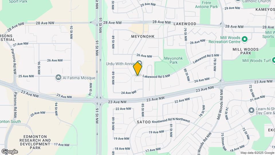 1717 Lakewood Road South NW Map and Location Details