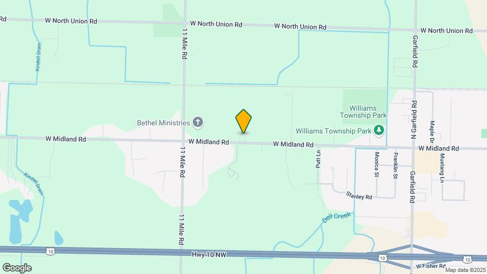1364 W Midland Rd Map and Location Details