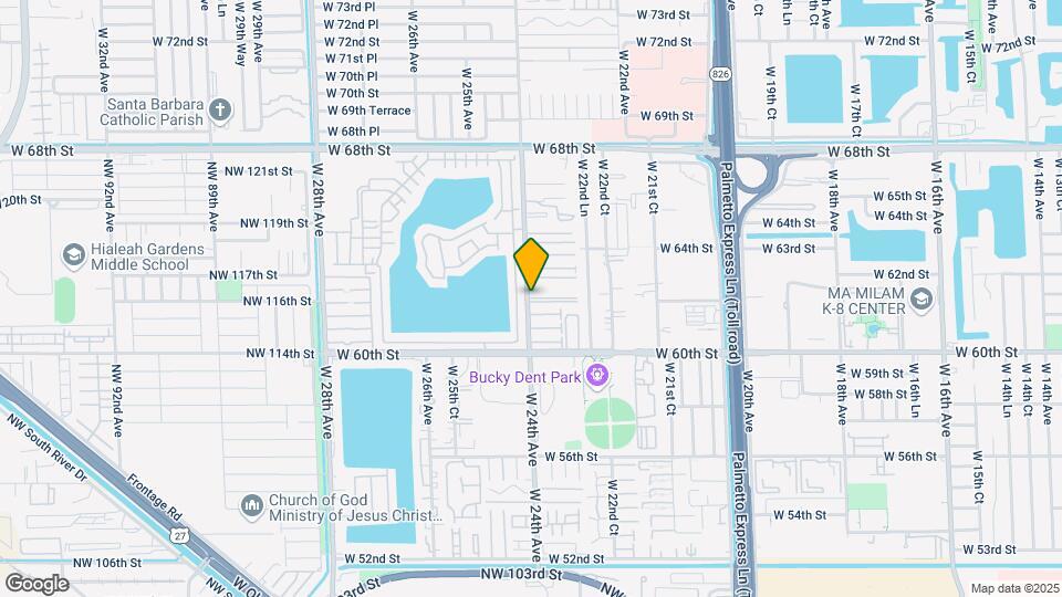 6215 W 24th Ave Map and Location Details