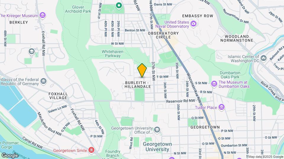 3802 T St NW Map and Location Details