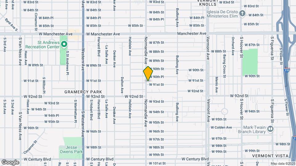 9066 S Normandie Ave Map and Location Details