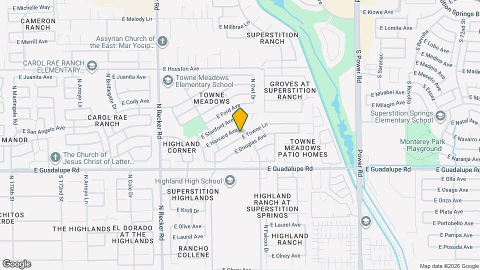 4326 E Towne Ln Map and Location Details