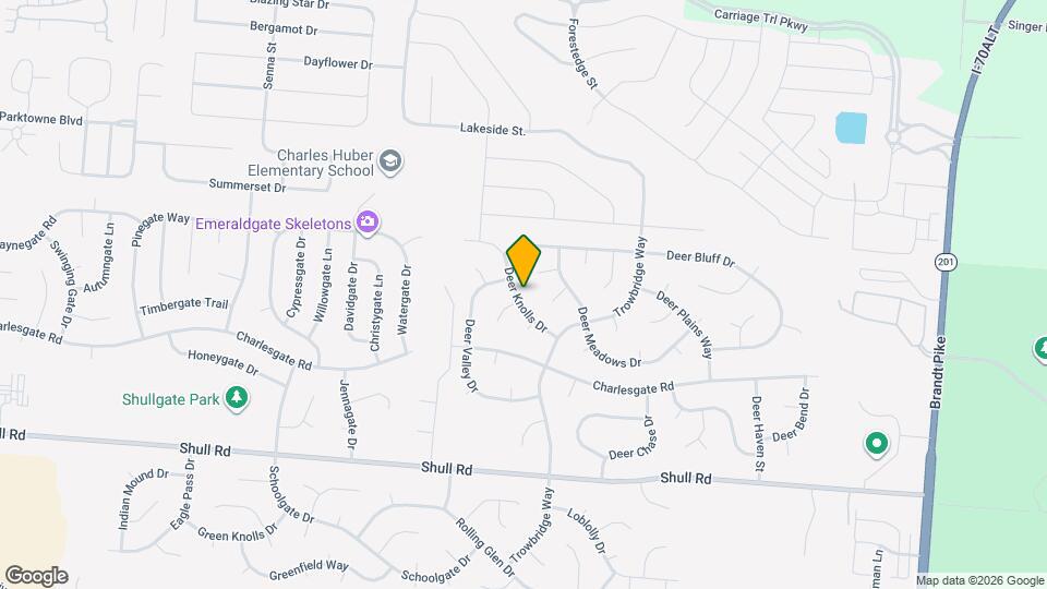 6621 Deer Knolls Dr Map and Location Details