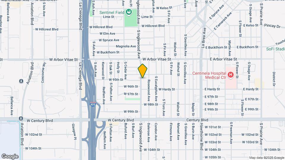 1014-1018 S Inglewood Ave Map and Location Details