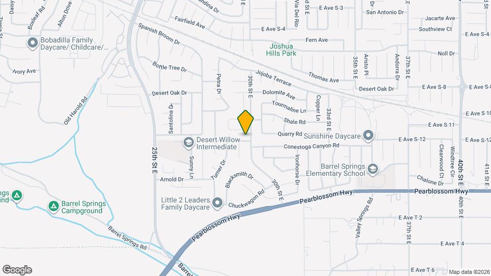 2833 E Avenue S12 Map and Location Details