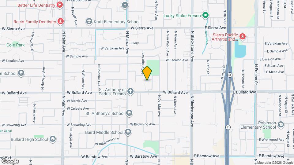 6052 N College Ave Map and Location Details