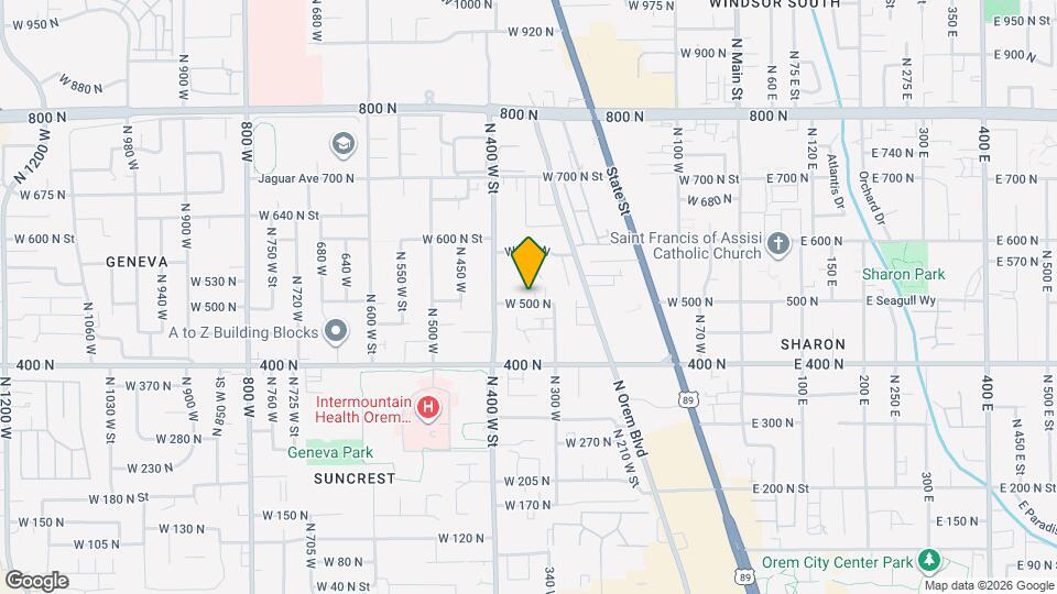 340 W 500 N, Unit 340 Map and Location Details