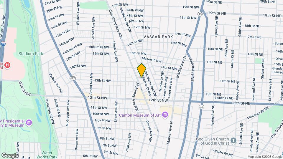 1312 Cleveland Ave NW Map and Location Details