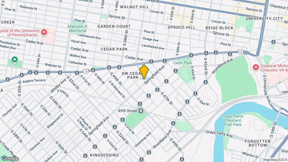 4711 Springfield Ave Map and Location Details