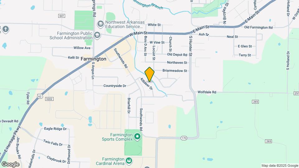 172 Killdeer Dr Map and Location Details