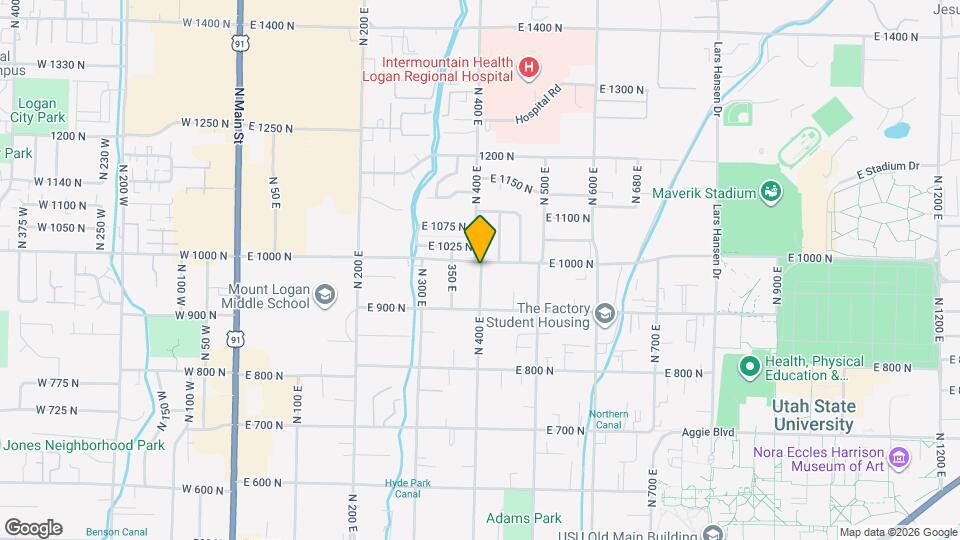 1239 N 400 E, Unit 3 Mapa y Detalles de la Ubicación