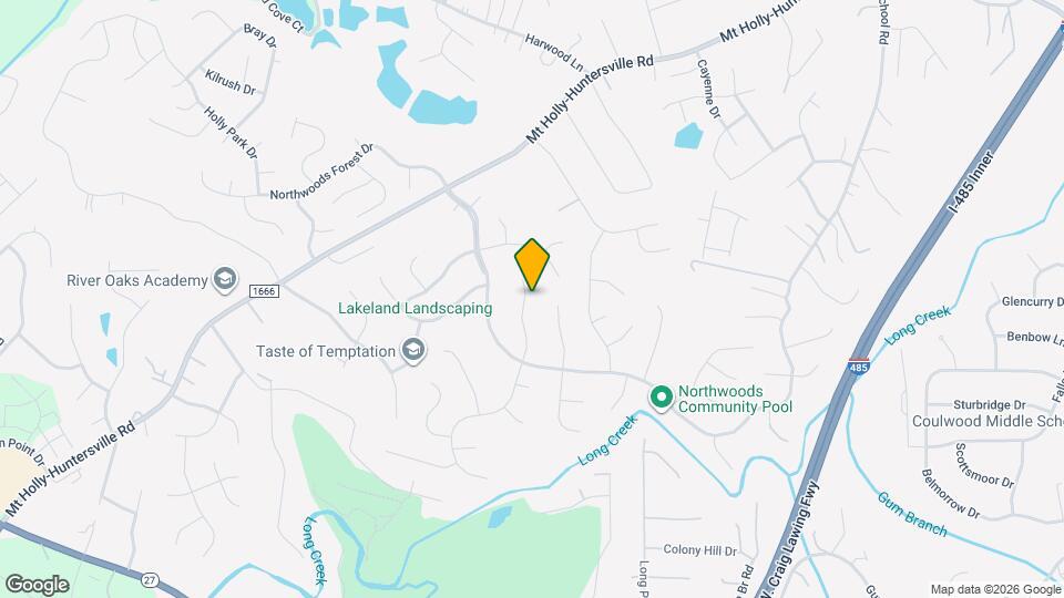 1822 Sugar Hollow Dr Map and Location Details