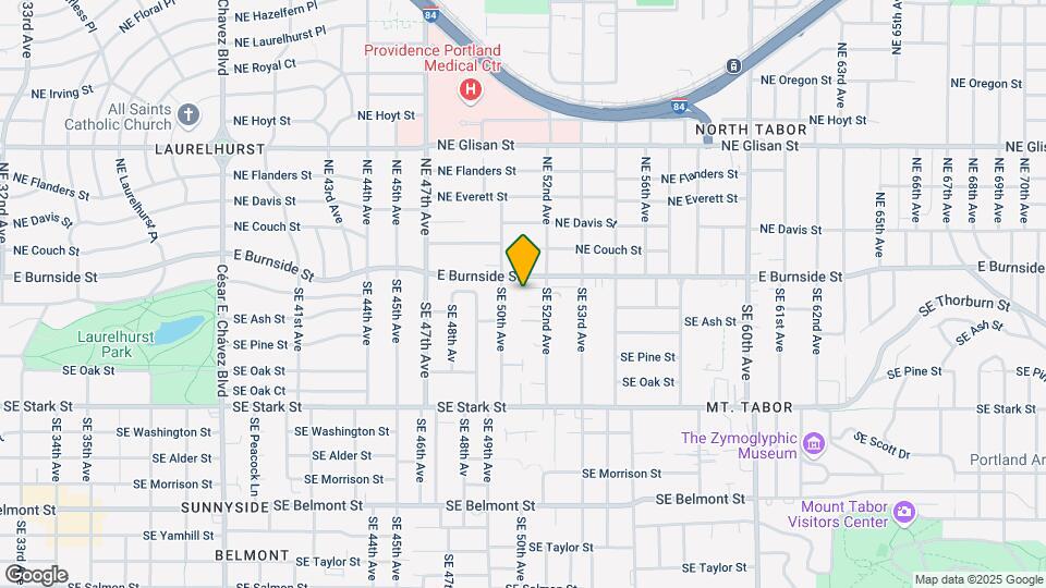 5108 SE Ankeny St Map and Location Details